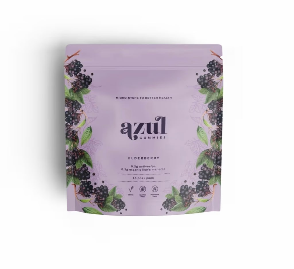Azul Gummies Microdose (Elderberry) – 15 pcs