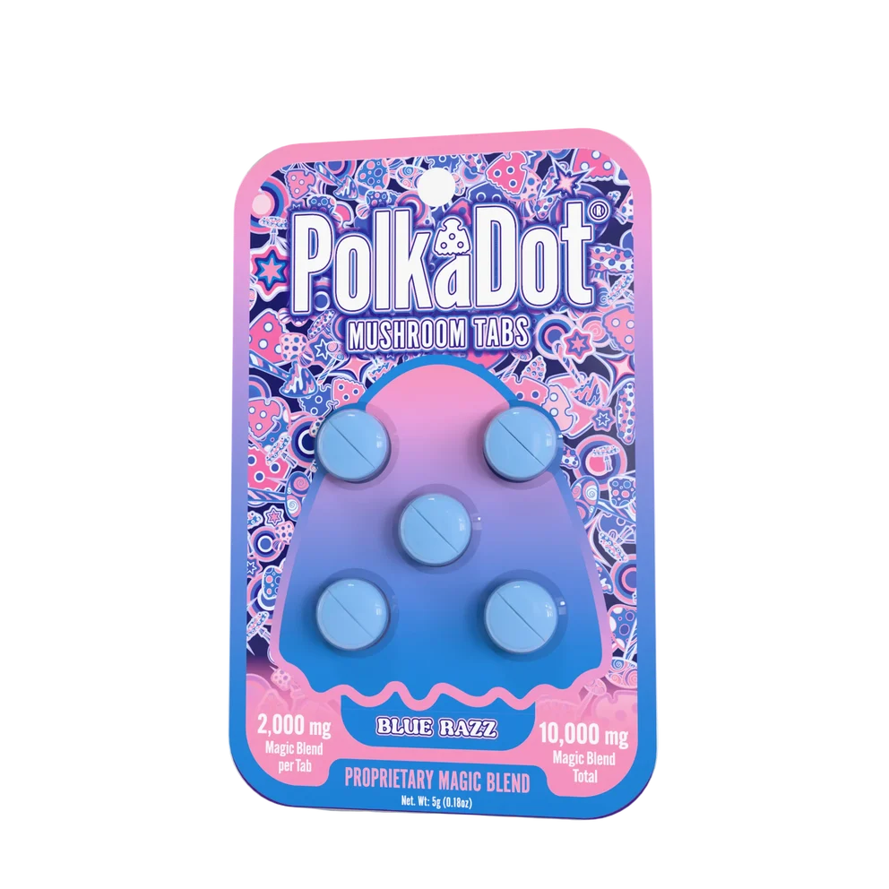 Mushroom Tab - Blue Razz - Blister Card (5)